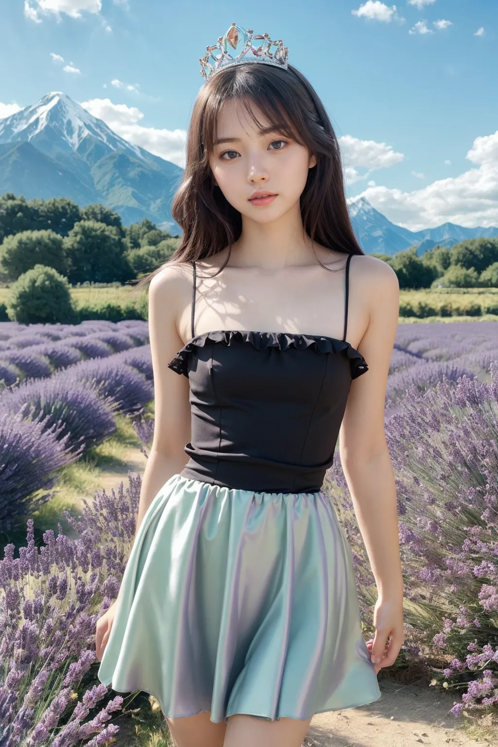 お嬢様がグラビア撮影？！童顔貧乳美女の魅力が映える華やかでセクシーなAI画像410枚！の9枚目の画像です。