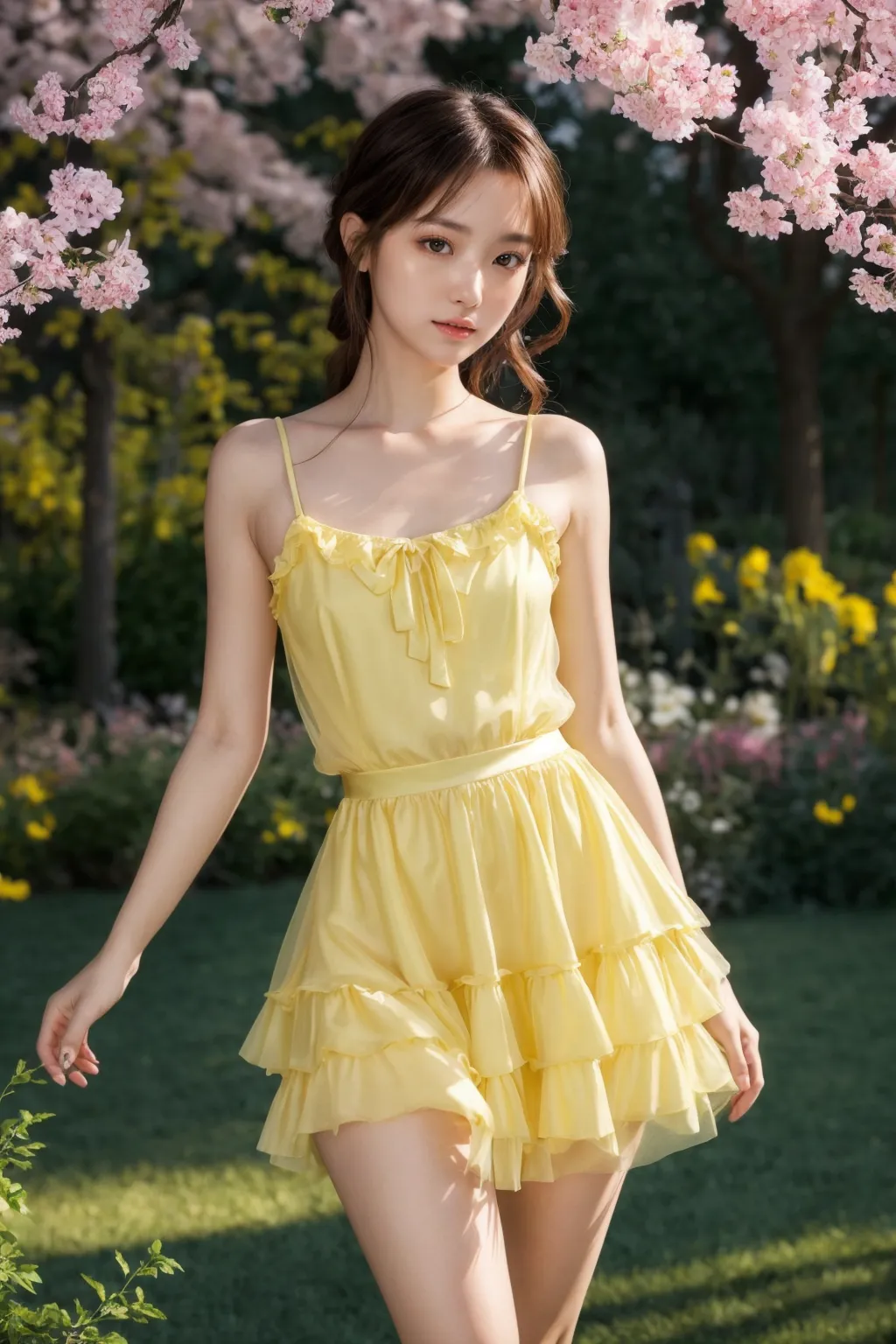 お嬢様がグラビア撮影？！童顔貧乳美女の魅力が映える華やかでセクシーなAI画像410枚！(3ページ目)の38枚目の画像です。