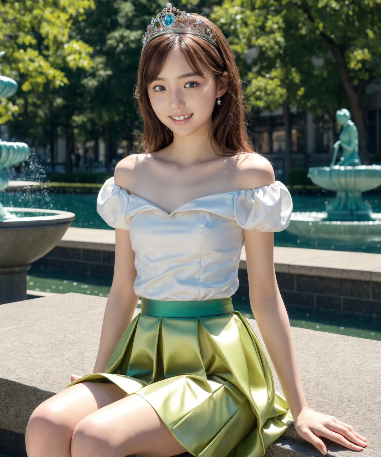 お嬢様がグラビア撮影？！童顔貧乳美女の魅力が映える華やかでセクシーなAI画像410枚！の18枚目の画像です。