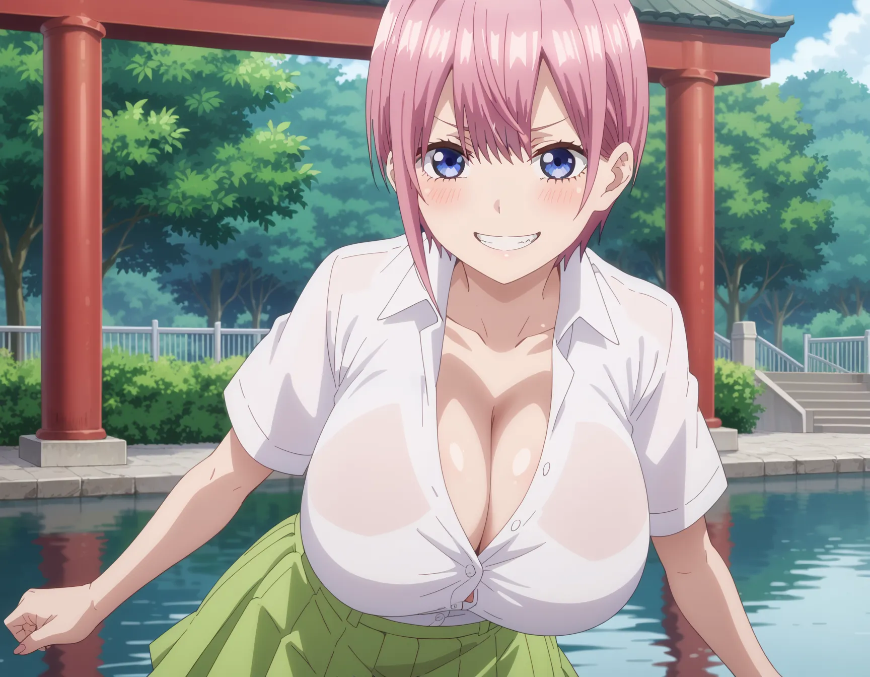 五等分の花嫁に登場する五つ子の長女一花ちゃんのエロいAI画像380枚！(9ページ目)の20枚目の画像です。