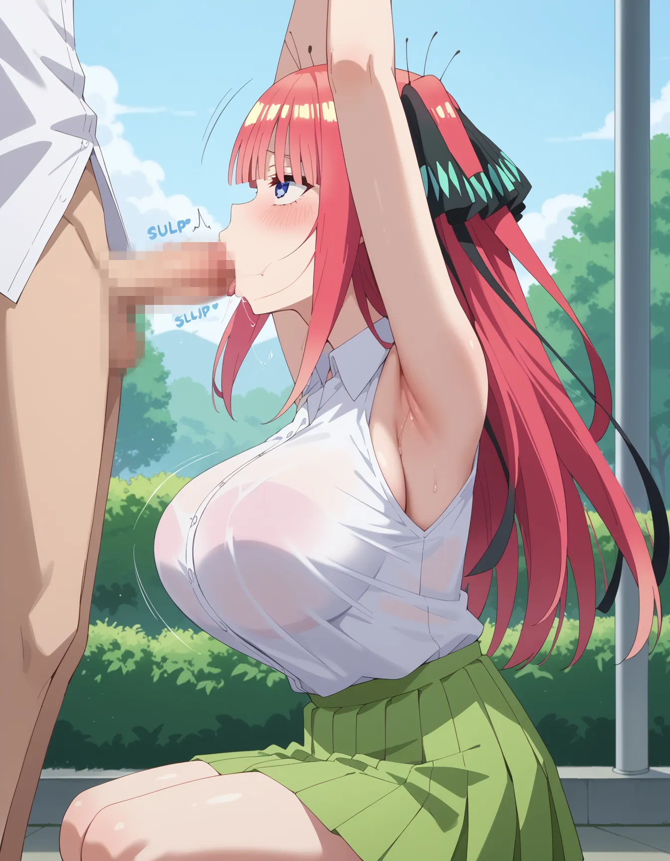 五等分の花嫁に登場する五つ子の次女二乃ちゃんのエロいAI画像428枚！(8ページ目)の36枚目の画像です。