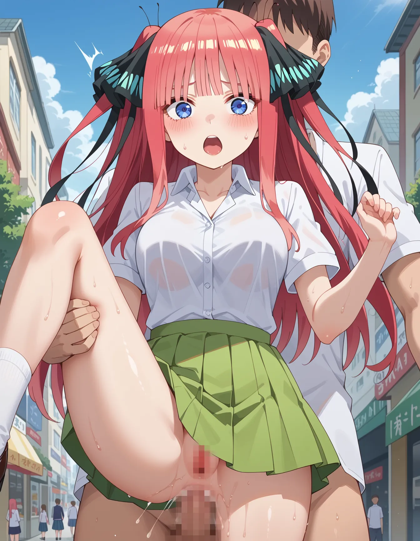 五等分の花嫁に登場する五つ子の次女二乃ちゃんのエロいAI画像428枚！(9ページ目)の4枚目の画像です。