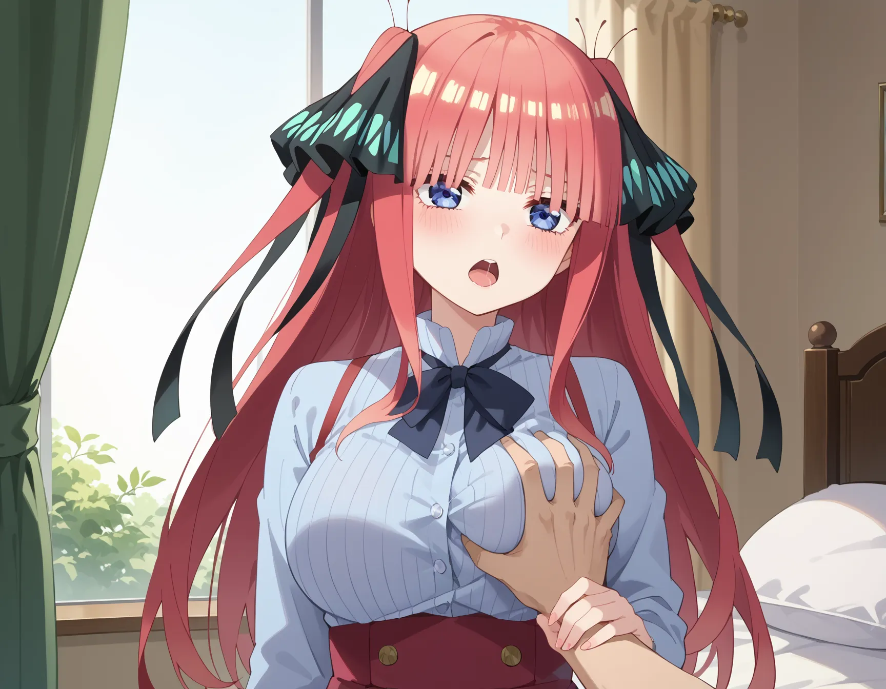 五等分の花嫁に登場する五つ子の次女二乃ちゃんのエロいAI画像428枚！(10ページ目)の10枚目の画像です。