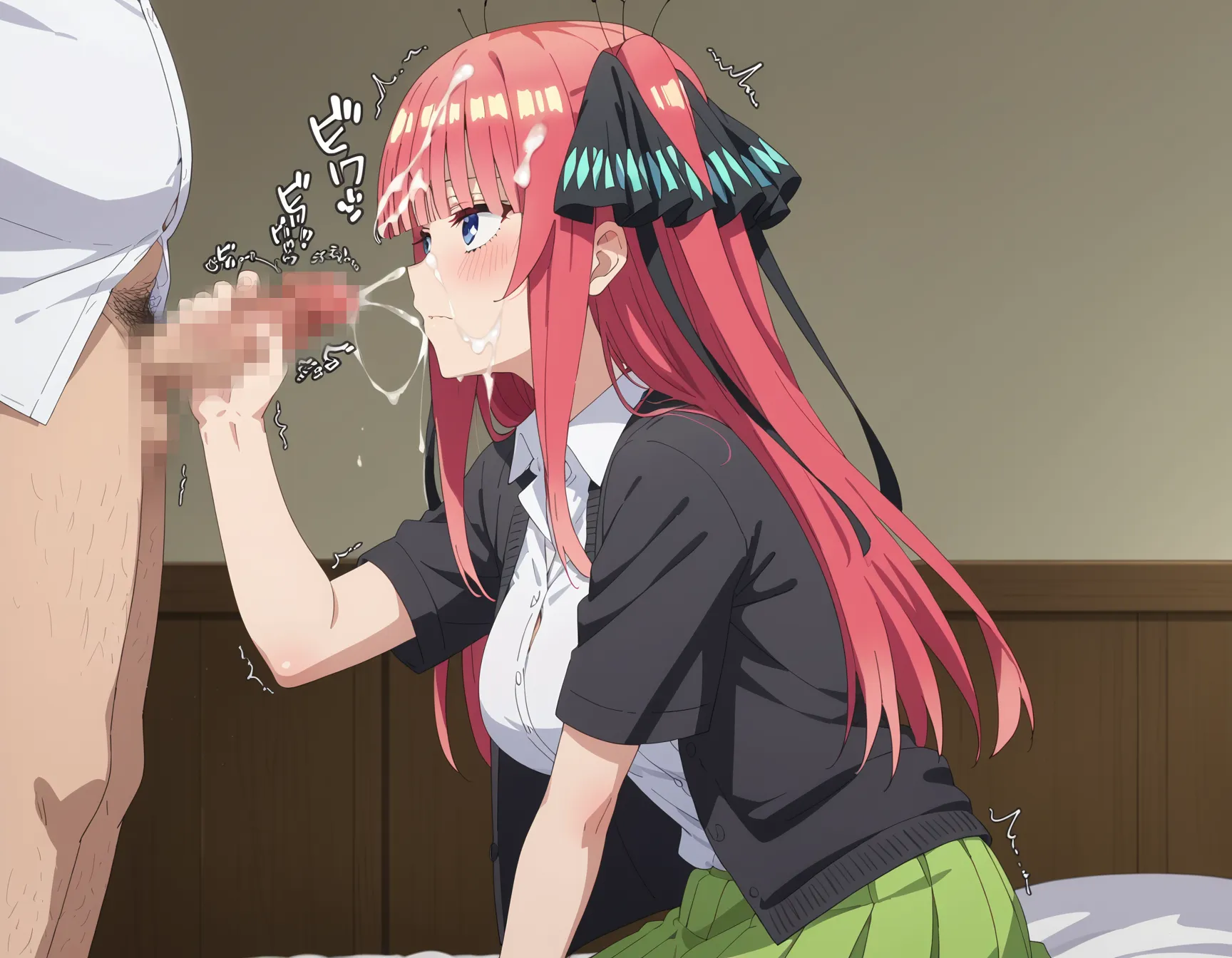 五等分の花嫁に登場する五つ子の次女二乃ちゃんのエロいAI画像428枚！(10ページ目)の33枚目の画像です。