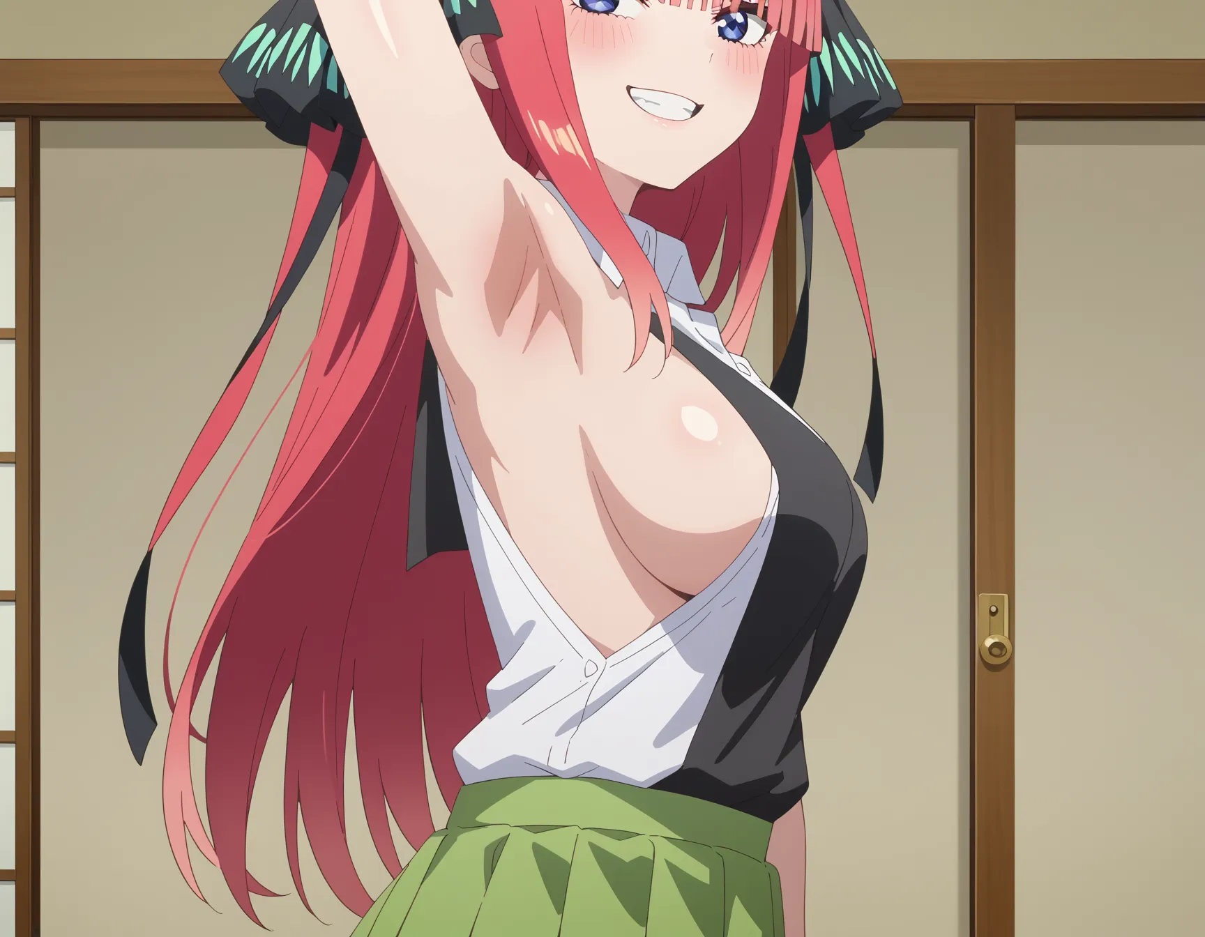 五等分の花嫁に登場する五つ子の次女二乃ちゃんのエロいAI画像428枚！の21枚目の画像です。