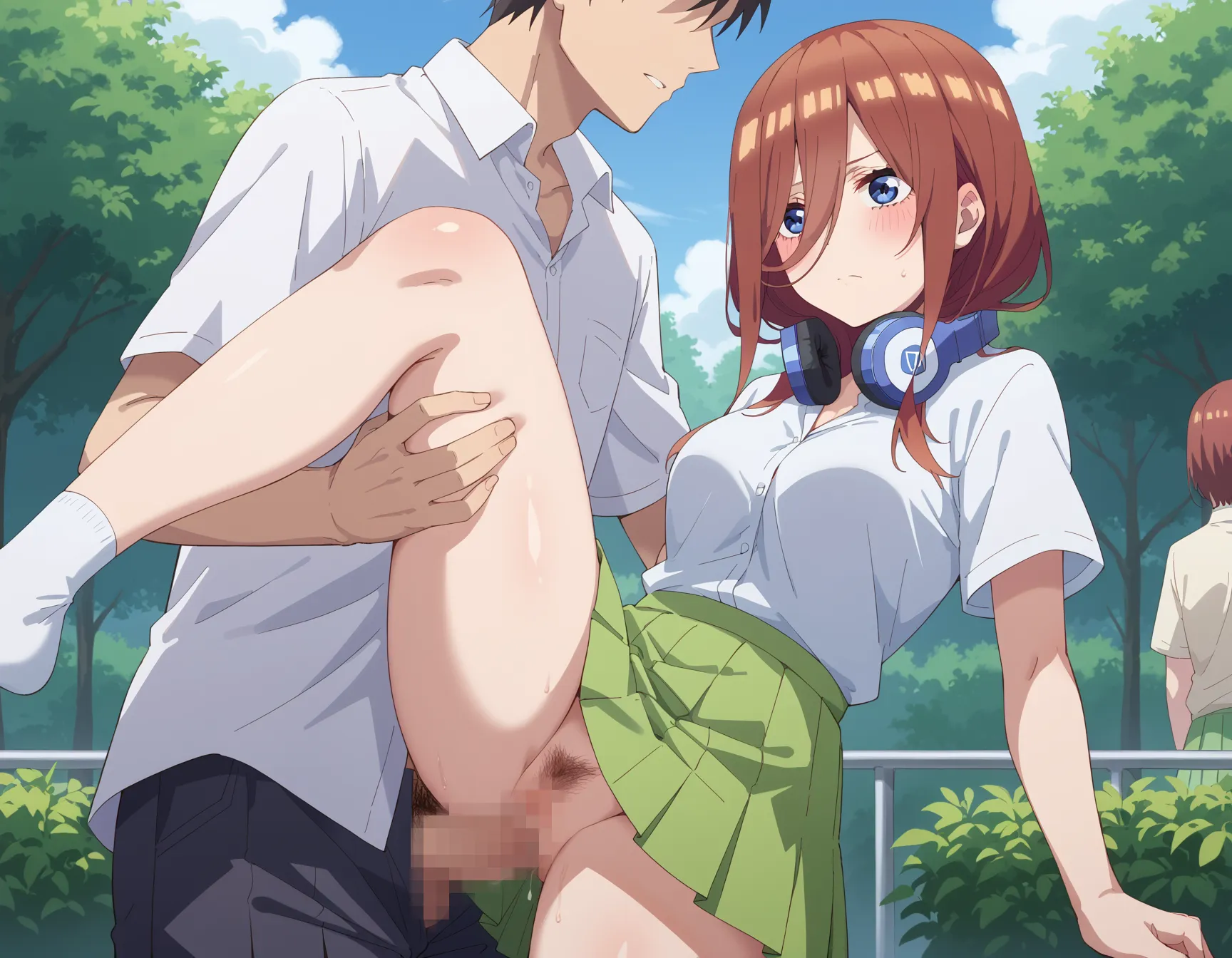 五等分の花嫁に登場する五つ子の三女三玖ちゃんのエロいAI画像396枚！(8ページ目)の5枚目の画像です。