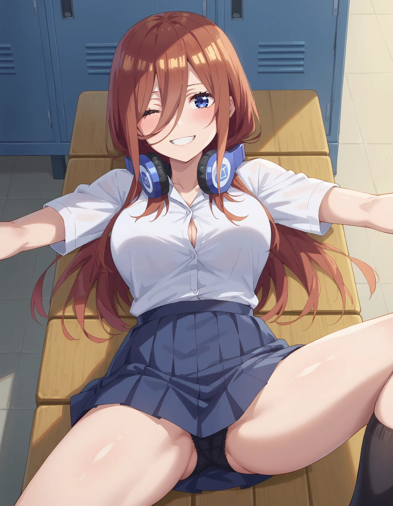 五等分の花嫁に登場する五つ子の三女三玖ちゃんのエロいAI画像396枚！(9ページ目)の10枚目の画像です。