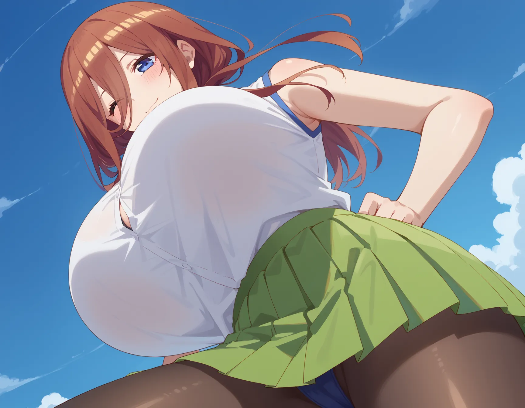 五等分の花嫁に登場する五つ子の三女三玖ちゃんのエロいAI画像396枚！(9ページ目)の37枚目の画像です。