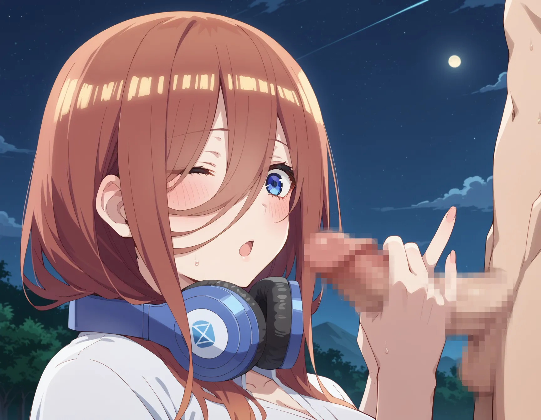 五等分の花嫁に登場する五つ子の三女三玖ちゃんのエロいAI画像396枚！の1枚目の画像です。
