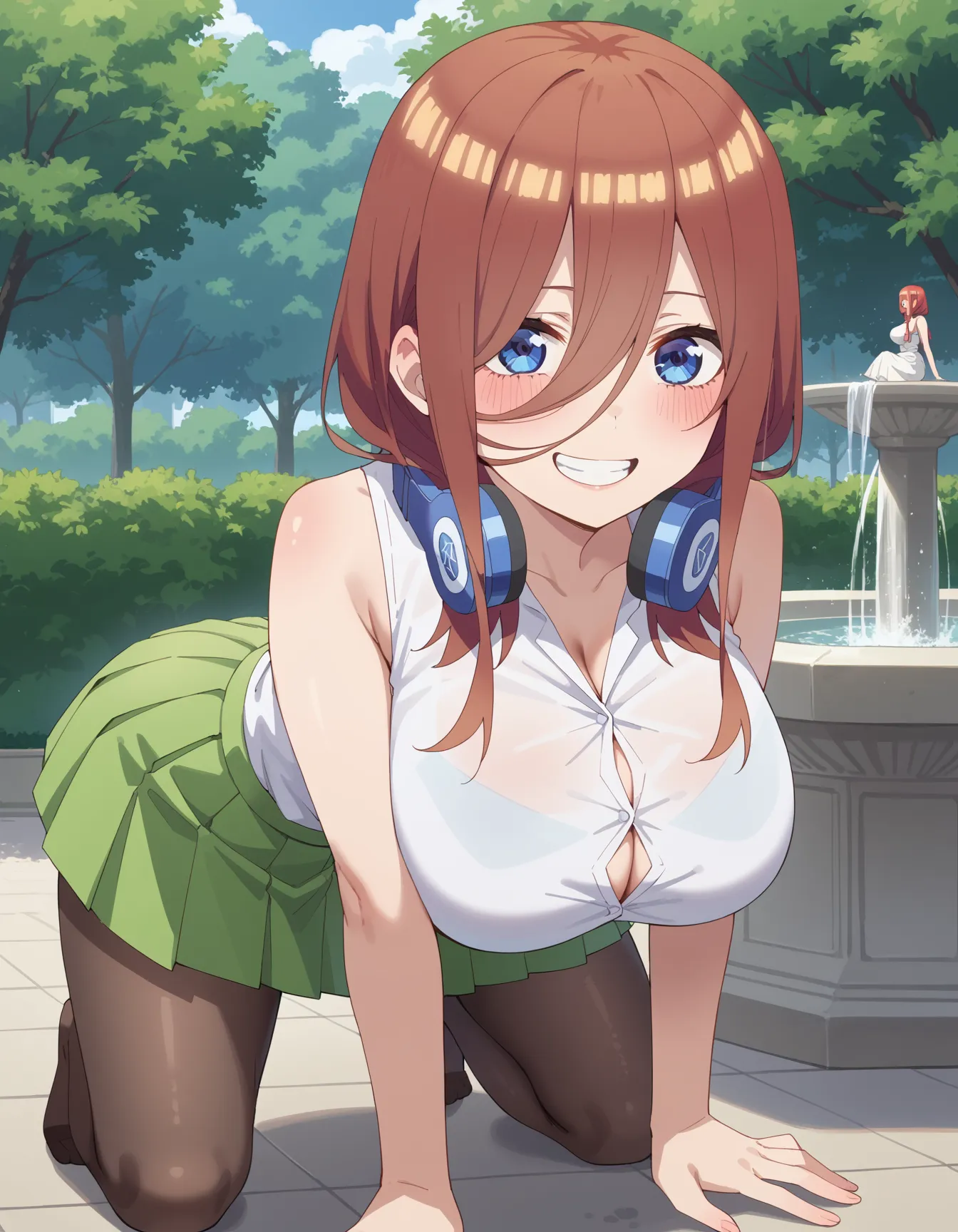 五等分の花嫁に登場する五つ子の三女三玖ちゃんのエロいAI画像396枚！(2ページ目)の29枚目の画像です。