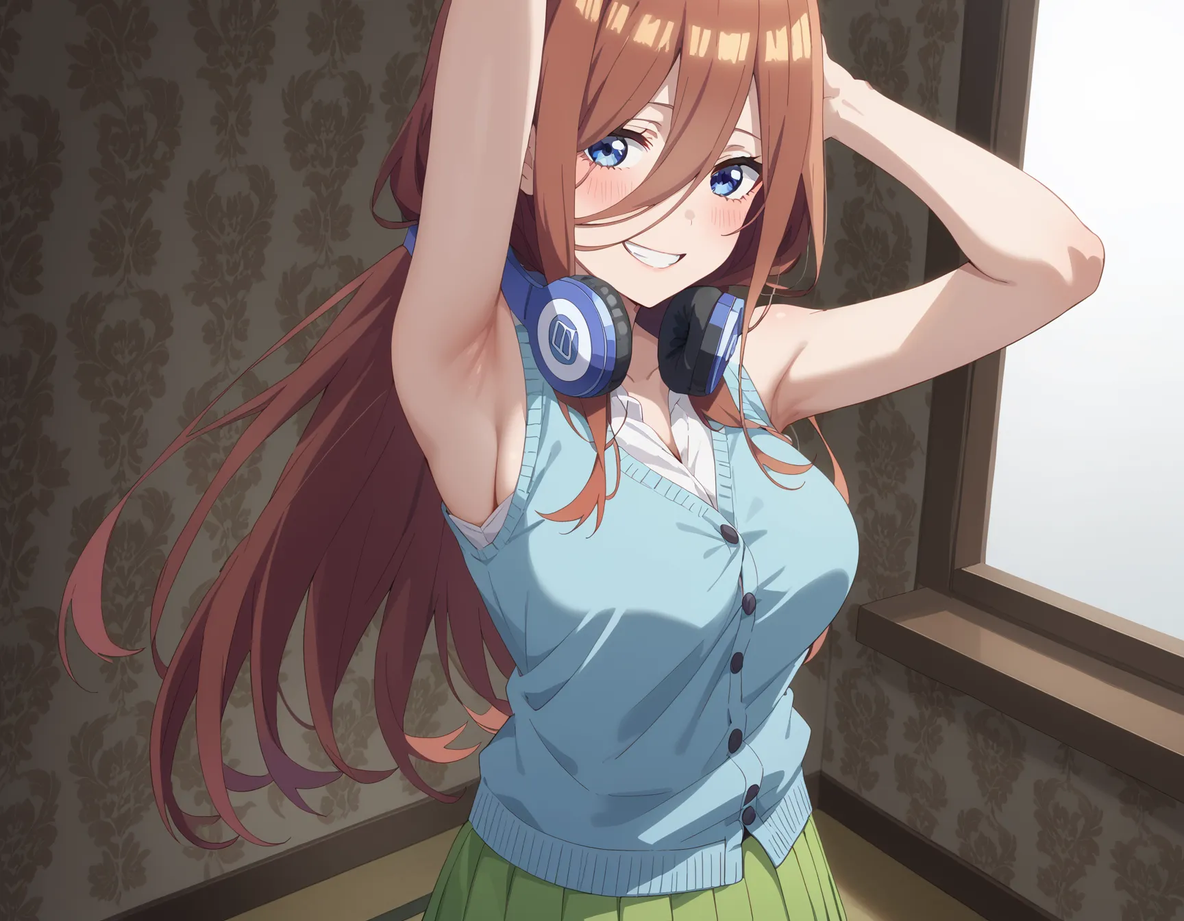 五等分の花嫁に登場する五つ子の三女三玖ちゃんのエロいAI画像396枚！(5ページ目)の12枚目の画像です。