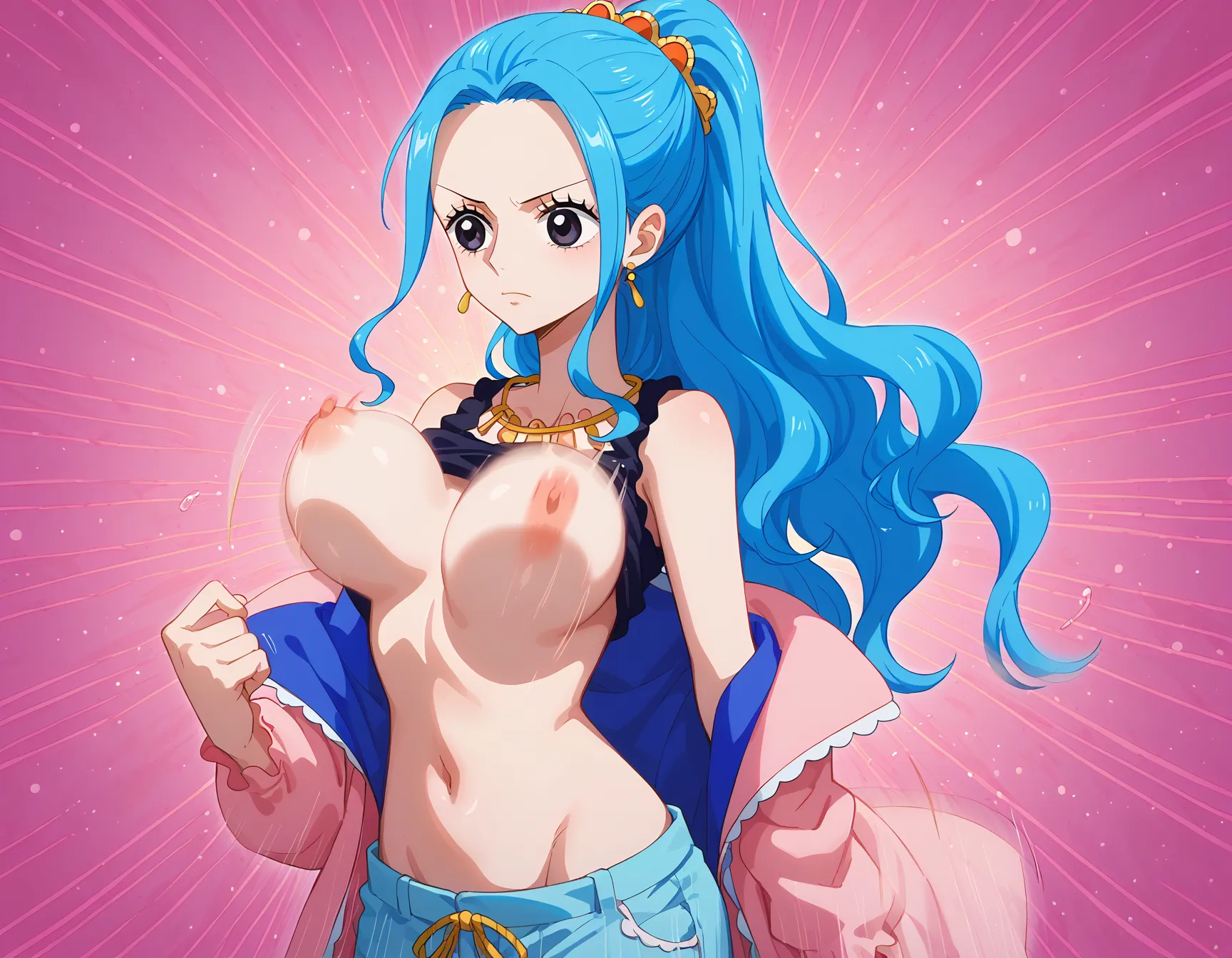 ワンピースに登場する砂漠の国の巨乳王女ビビちゃんのエッチなAI画像397枚！(5ページ目)の28枚目の画像です。