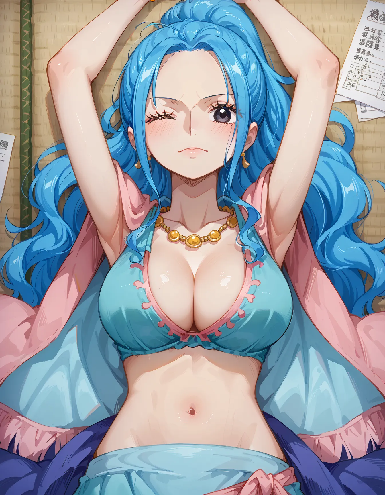 ワンピースに登場する砂漠の国の巨乳王女ビビちゃんのエッチなAI画像397枚！(5ページ目)の30枚目の画像です。