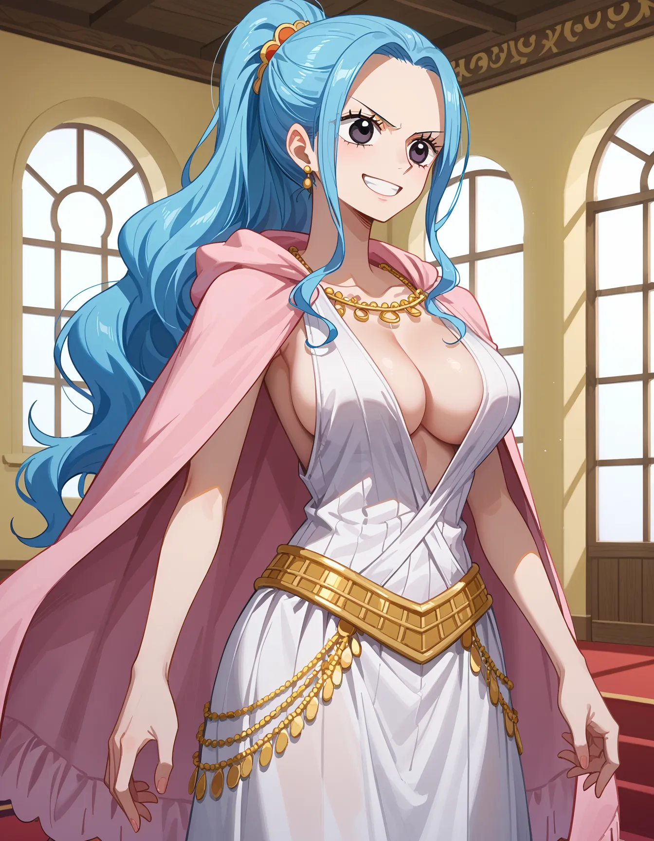 ワンピースに登場する砂漠の国の巨乳王女ビビちゃんのエッチなAI画像397枚！(6ページ目)の9枚目の画像です。