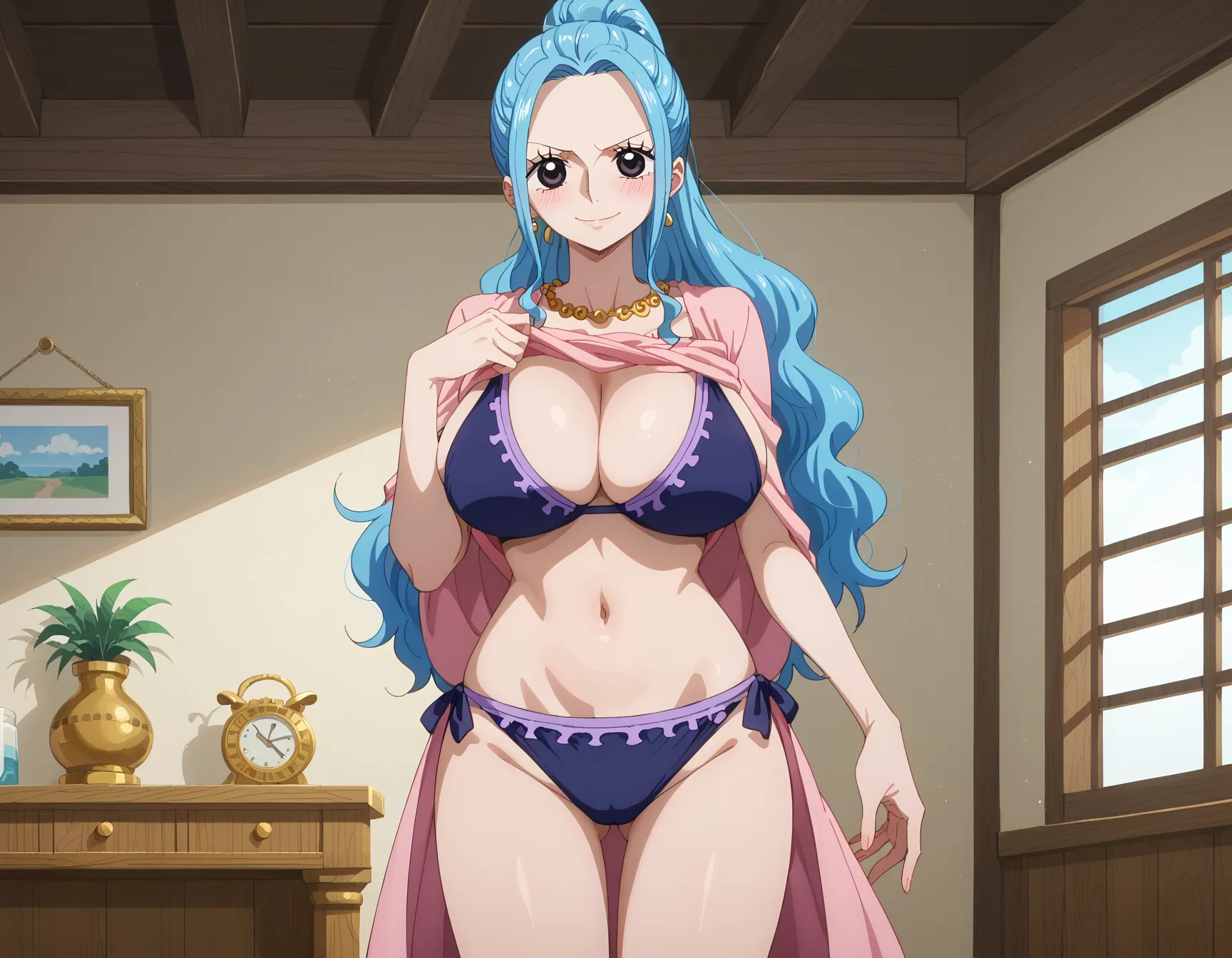 ワンピースに登場する砂漠の国の巨乳王女ビビちゃんのエッチなAI画像397枚！(6ページ目)の23枚目の画像です。