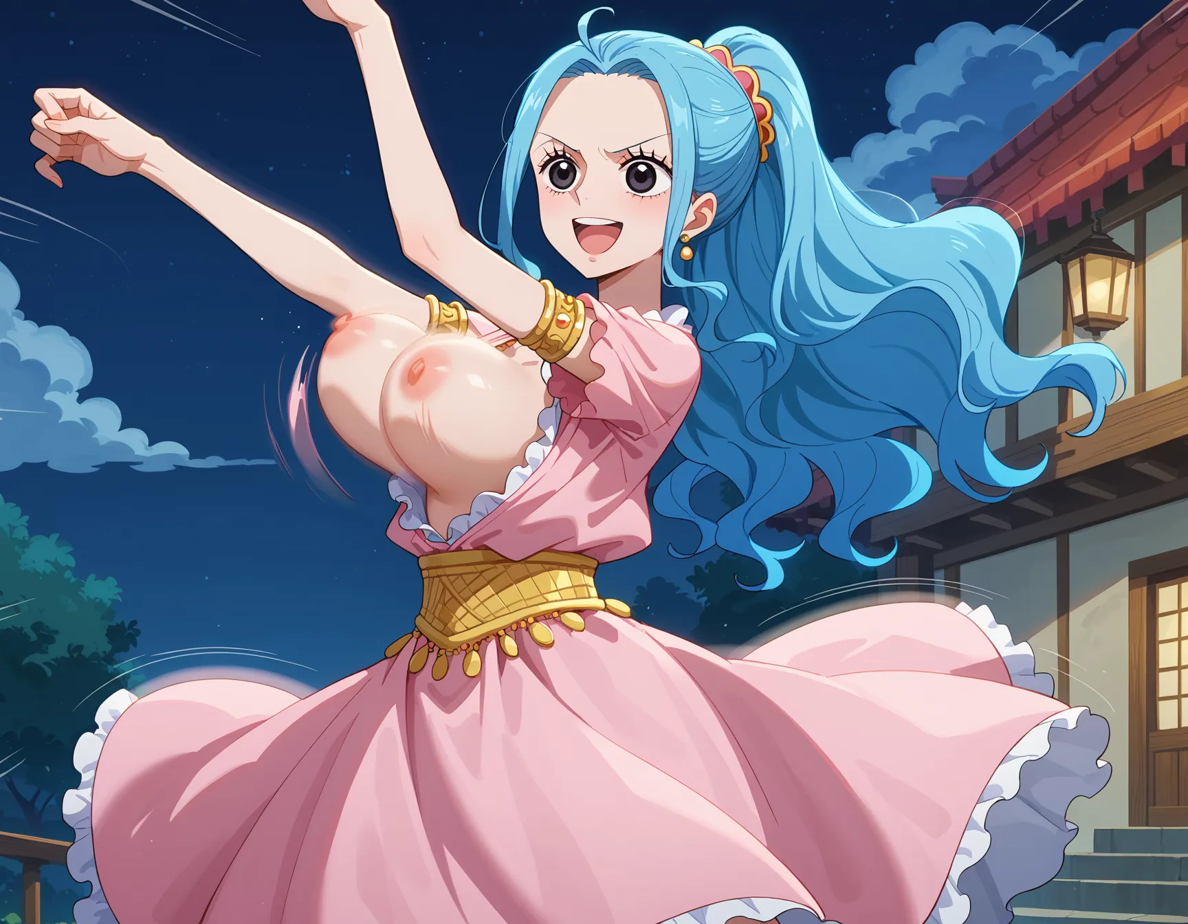 ワンピースに登場する砂漠の国の巨乳王女ビビちゃんのエッチなAI画像397枚！(6ページ目)の35枚目の画像です。