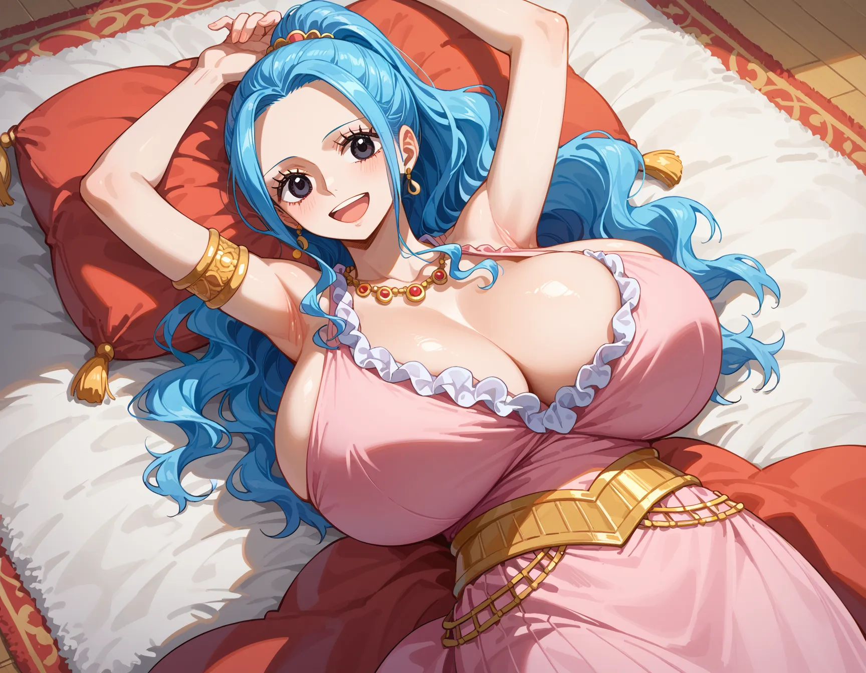 ワンピースに登場する砂漠の国の巨乳王女ビビちゃんのエッチなAI画像397枚！(6ページ目)の38枚目の画像です。