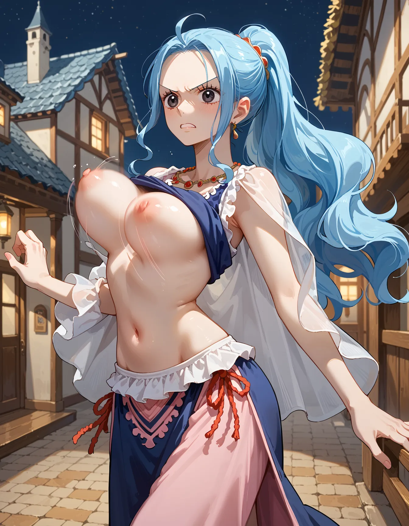 ワンピースに登場する砂漠の国の巨乳王女ビビちゃんのエッチなAI画像397枚！(7ページ目)の30枚目の画像です。