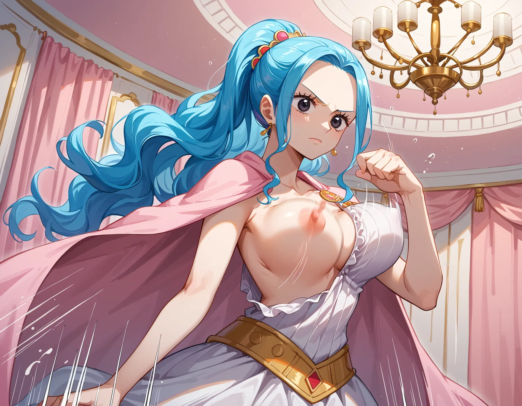 【ネフェルタリ・ビビエロ画像】ワンピースに登場する砂漠の国の巨乳王女ビビちゃんのエッチなAI画像397枚！(7ページ目)_次ページのエロ画像