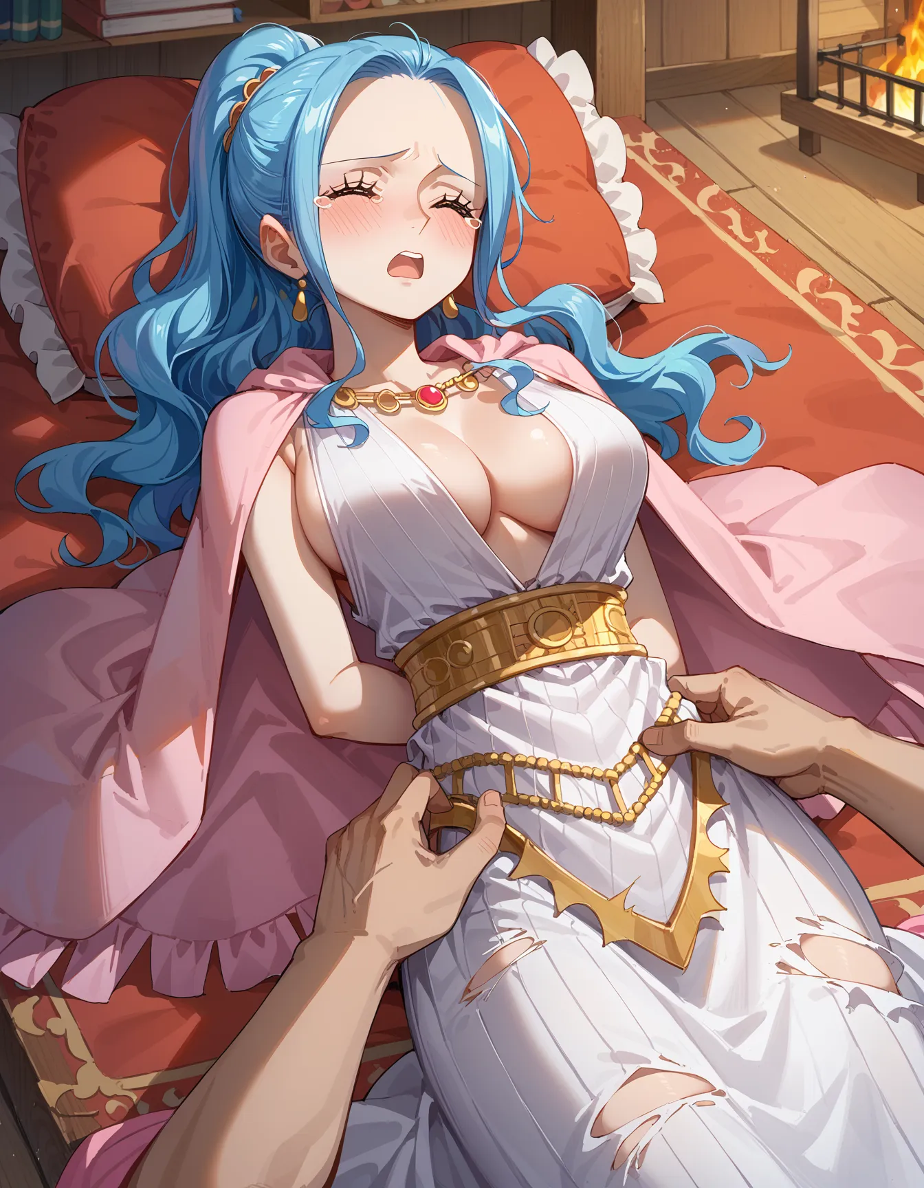 ワンピースに登場する砂漠の国の巨乳王女ビビちゃんのエッチなAI画像397枚！(8ページ目)の17枚目の画像です。