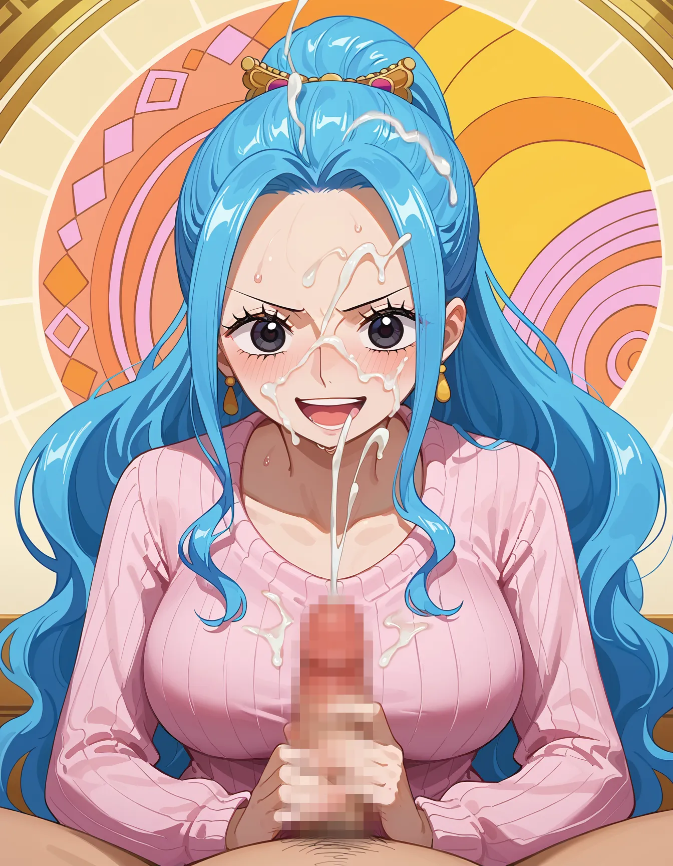 ワンピースに登場する砂漠の国の巨乳王女ビビちゃんのエッチなAI画像397枚！(8ページ目)の29枚目の画像です。
