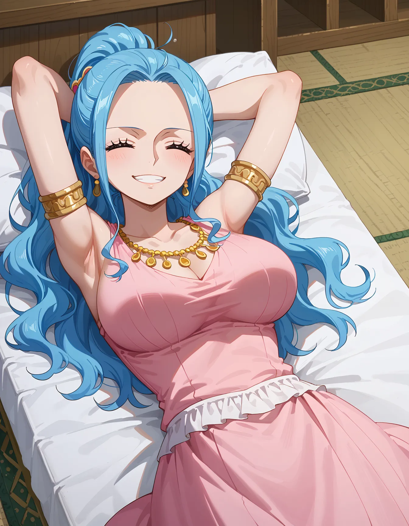 ワンピースに登場する砂漠の国の巨乳王女ビビちゃんのエッチなAI画像397枚！(9ページ目)の27枚目の画像です。