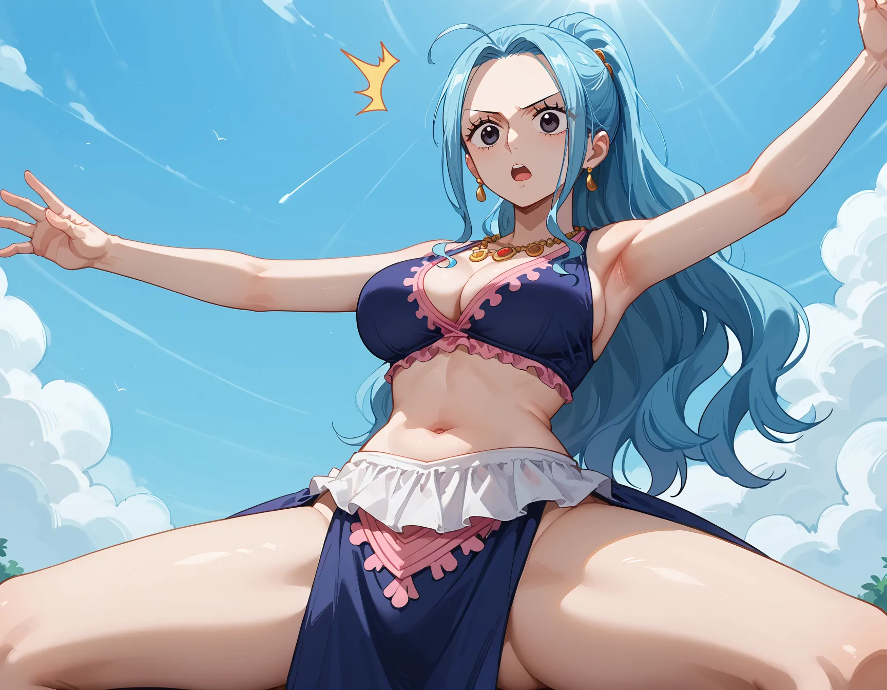 ワンピースに登場する砂漠の国の巨乳王女ビビちゃんのエッチなAI画像397枚！(10ページ目)の29枚目の画像です。