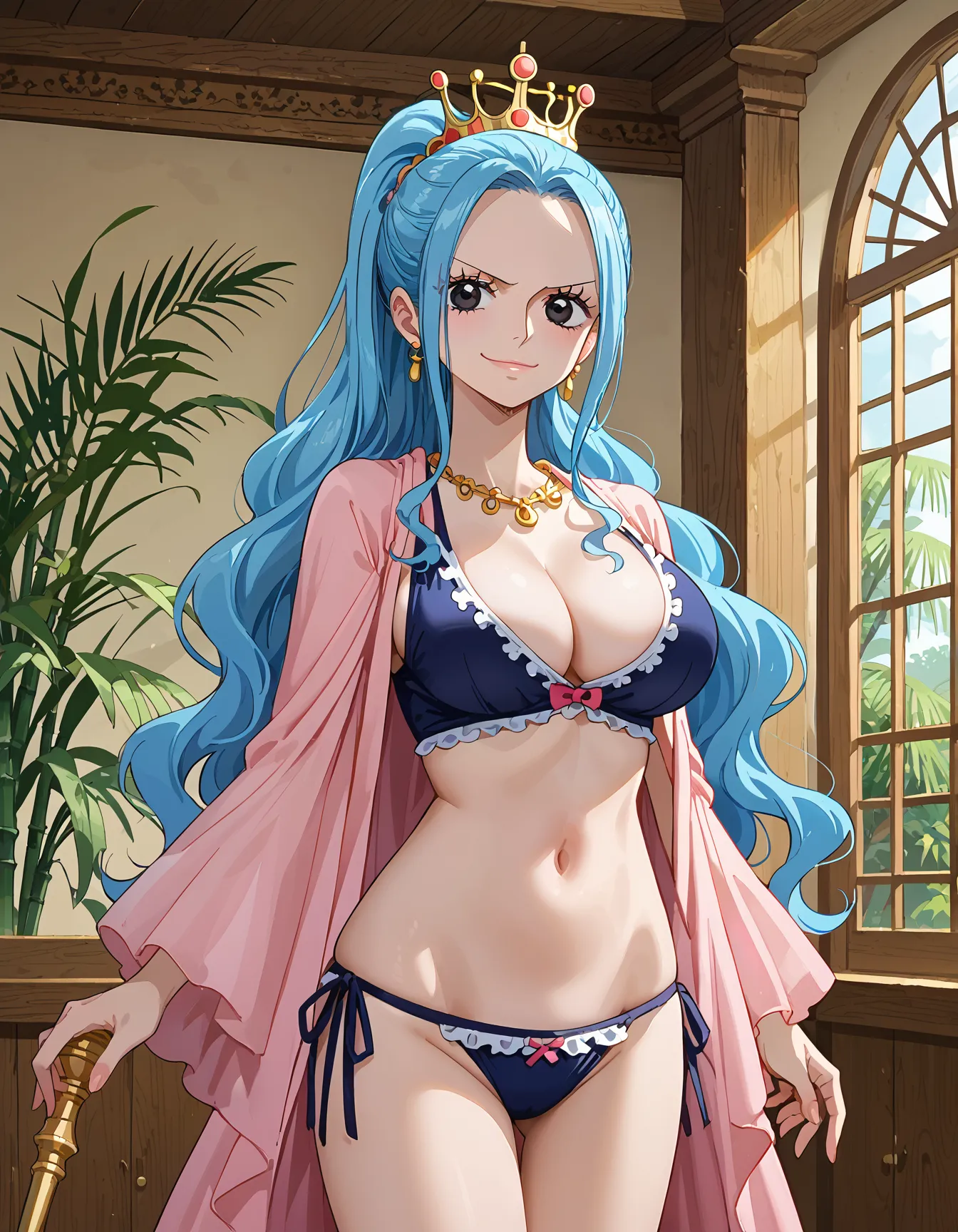 ワンピースに登場する砂漠の国の巨乳王女ビビちゃんのエッチなAI画像397枚！(2ページ目)の11枚目の画像です。