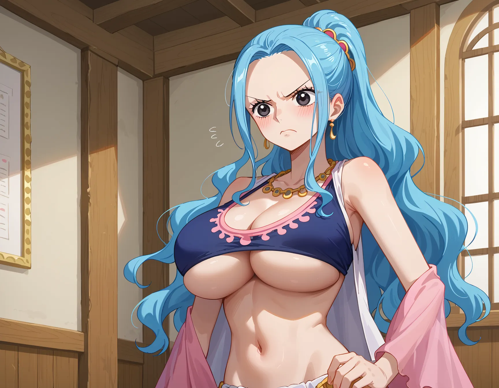 ワンピースに登場する砂漠の国の巨乳王女ビビちゃんのエッチなAI画像397枚！(2ページ目)の13枚目の画像です。