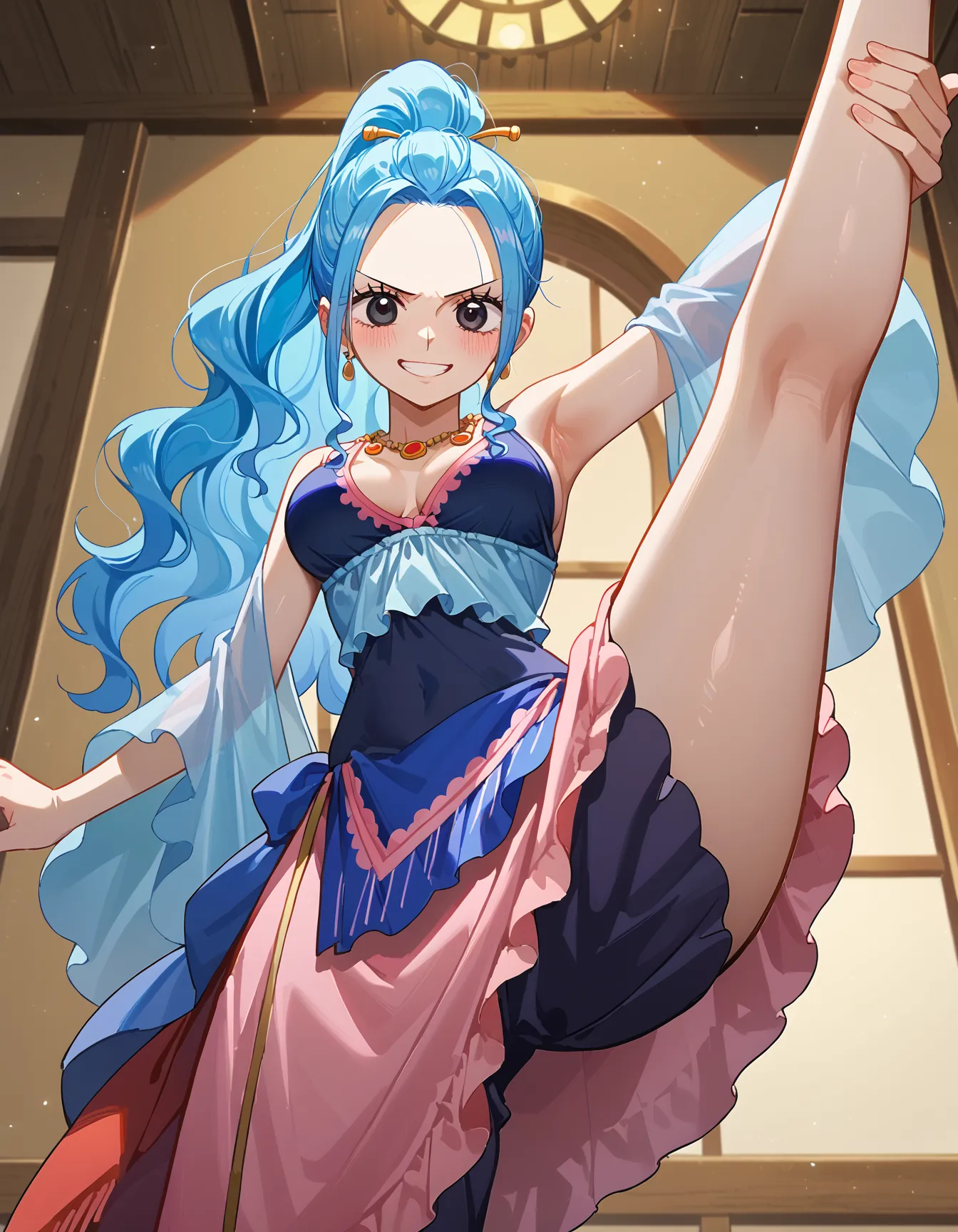 ワンピースに登場する砂漠の国の巨乳王女ビビちゃんのエッチなAI画像397枚！(2ページ目)の30枚目の画像です。