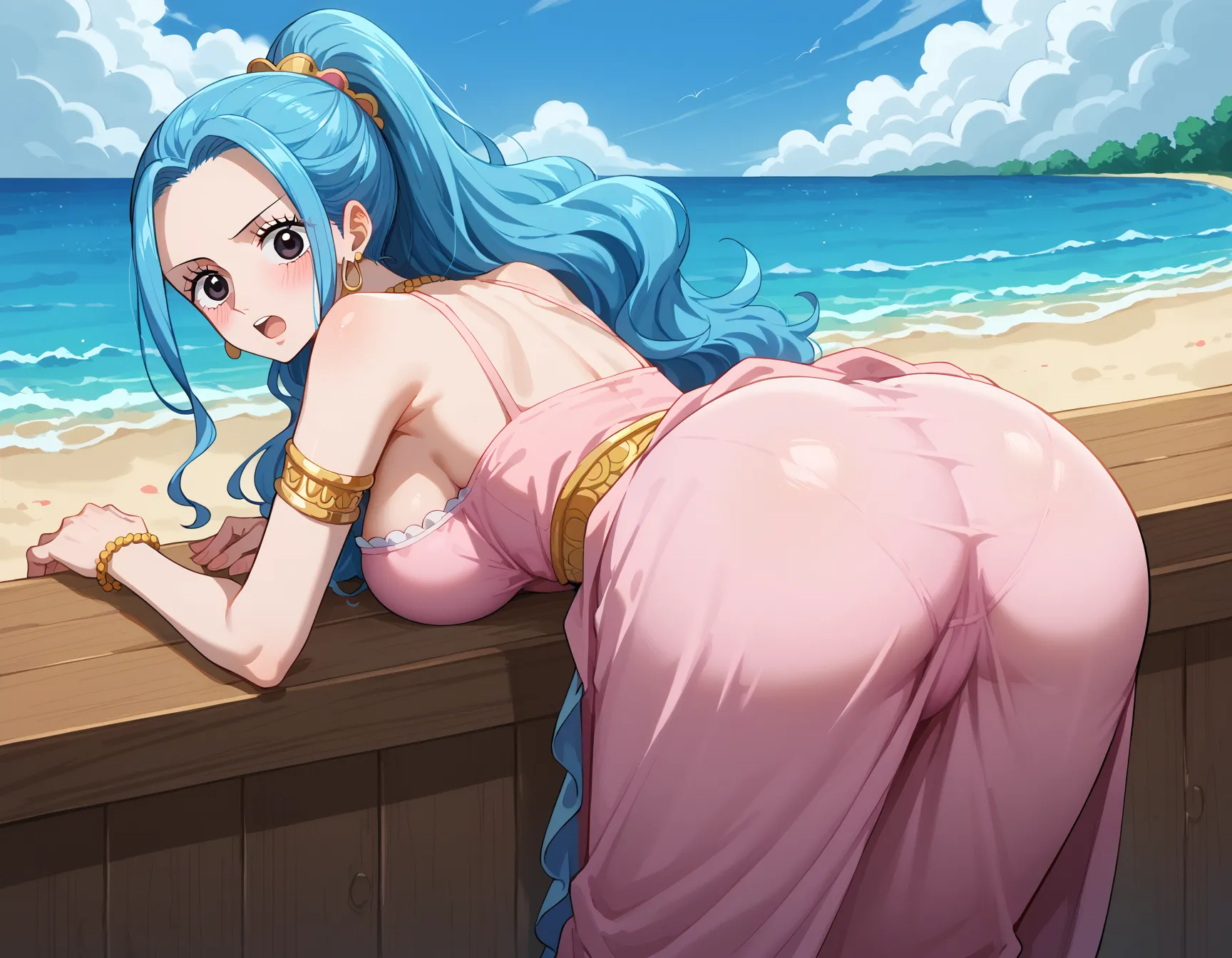 ワンピースに登場する砂漠の国の巨乳王女ビビちゃんのエッチなAI画像397枚！(2ページ目)の32枚目の画像です。