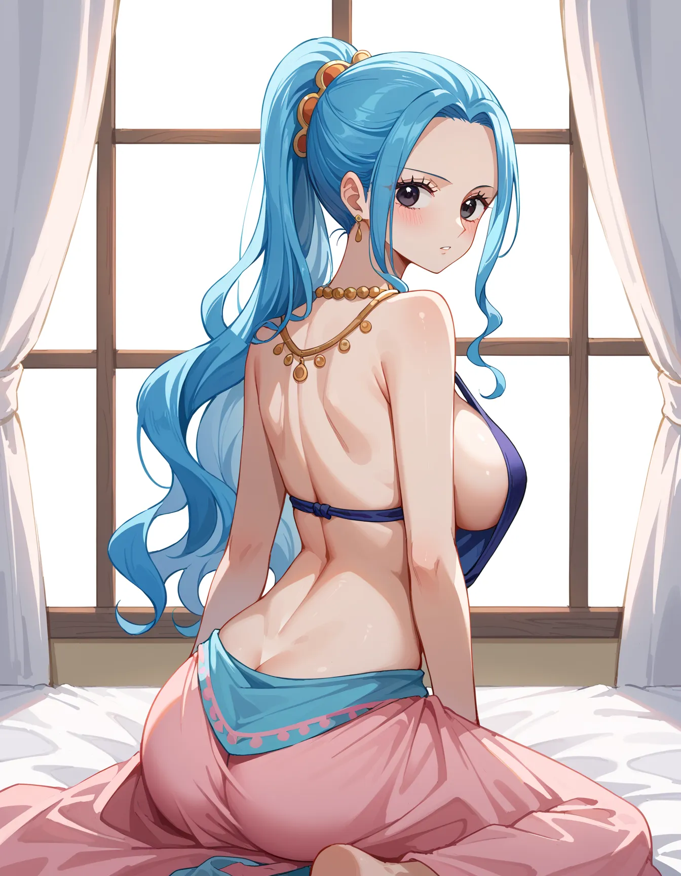 ワンピースに登場する砂漠の国の巨乳王女ビビちゃんのエッチなAI画像397枚！(2ページ目)の33枚目の画像です。