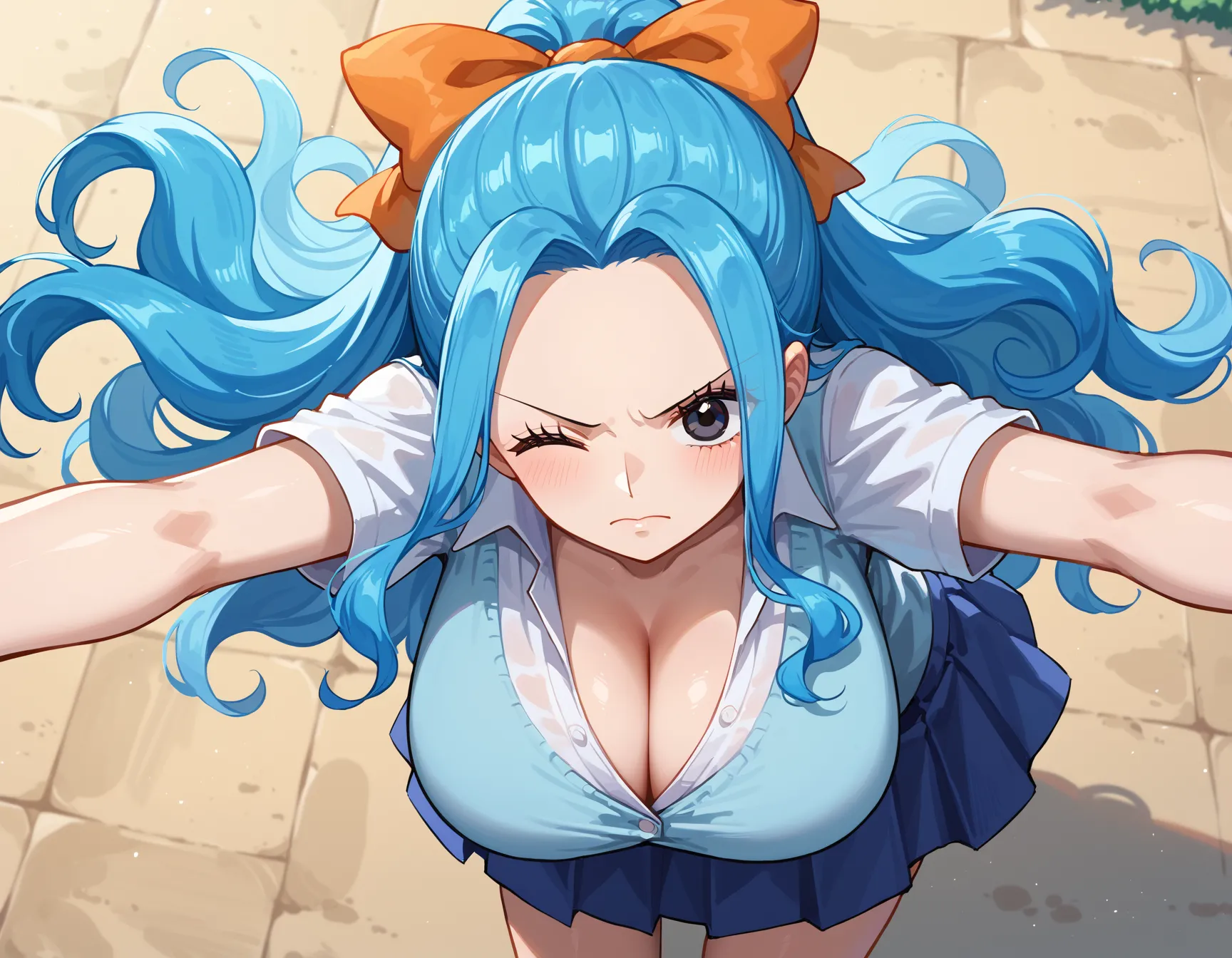 ワンピースに登場する砂漠の国の巨乳王女ビビちゃんのエッチなAI画像397枚！(2ページ目)の37枚目の画像です。