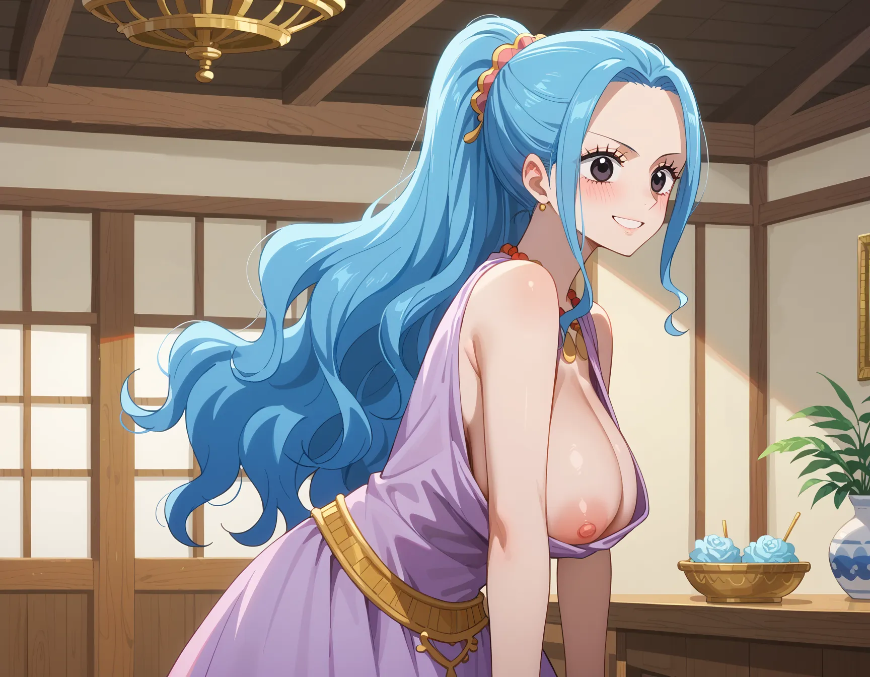 ワンピースに登場する砂漠の国の巨乳王女ビビちゃんのエッチなAI画像397枚！(4ページ目)の31枚目の画像です。