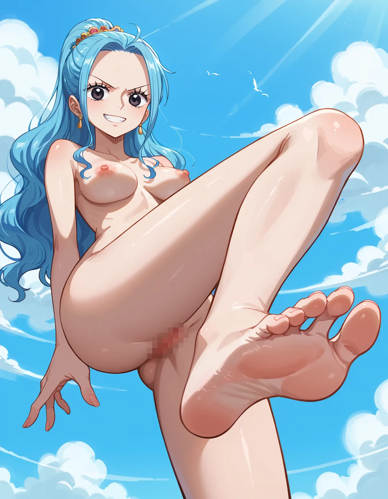 ワンピースに登場する砂漠の国の巨乳王女ビビちゃんのエッチなAI画像397枚！(4ページ目)の33枚目の画像です。