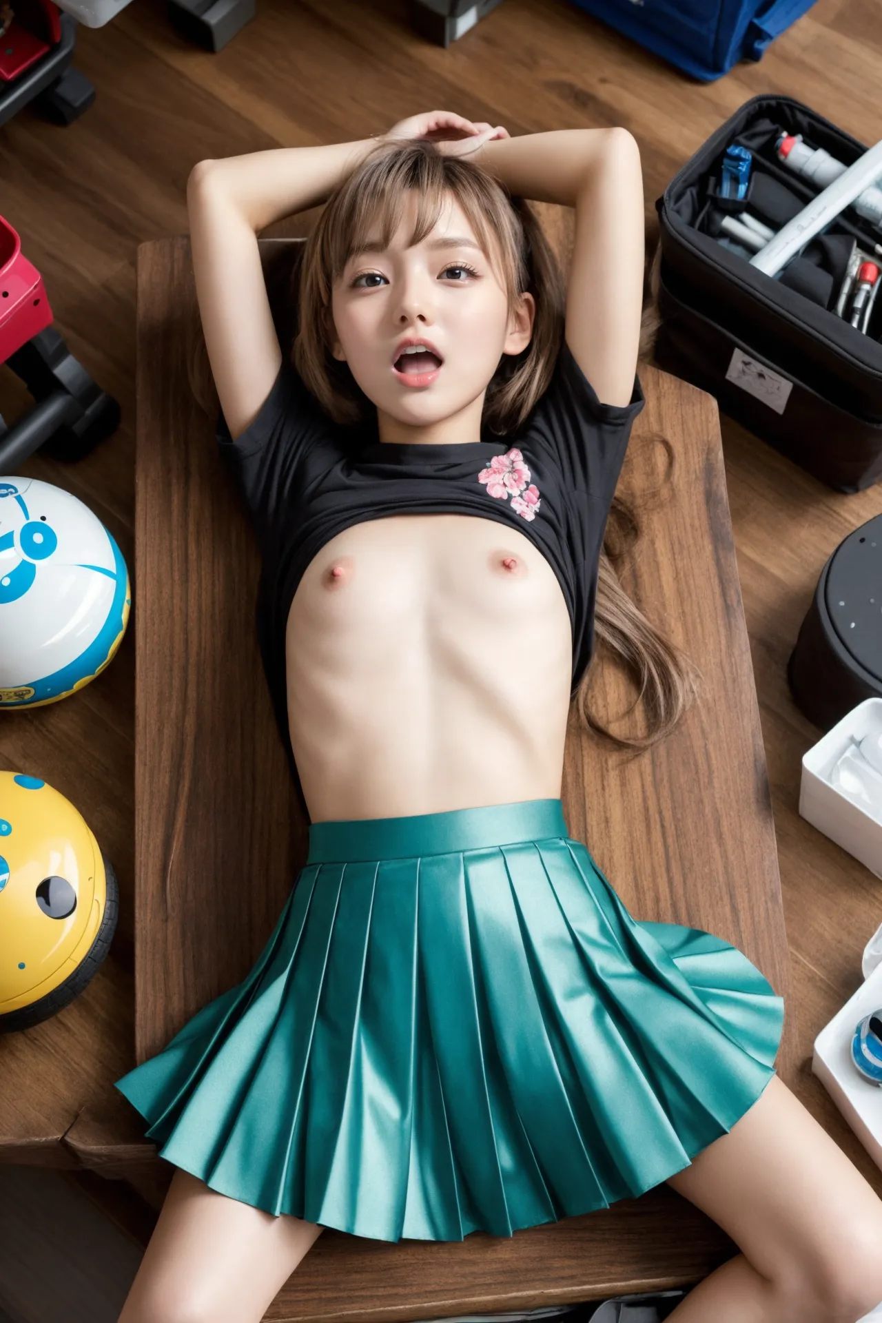 童顔で控えめおっぱいが超キュート！派手で可愛い女の子のエッチなAI画像316枚！(3ページ目) 13張圖片