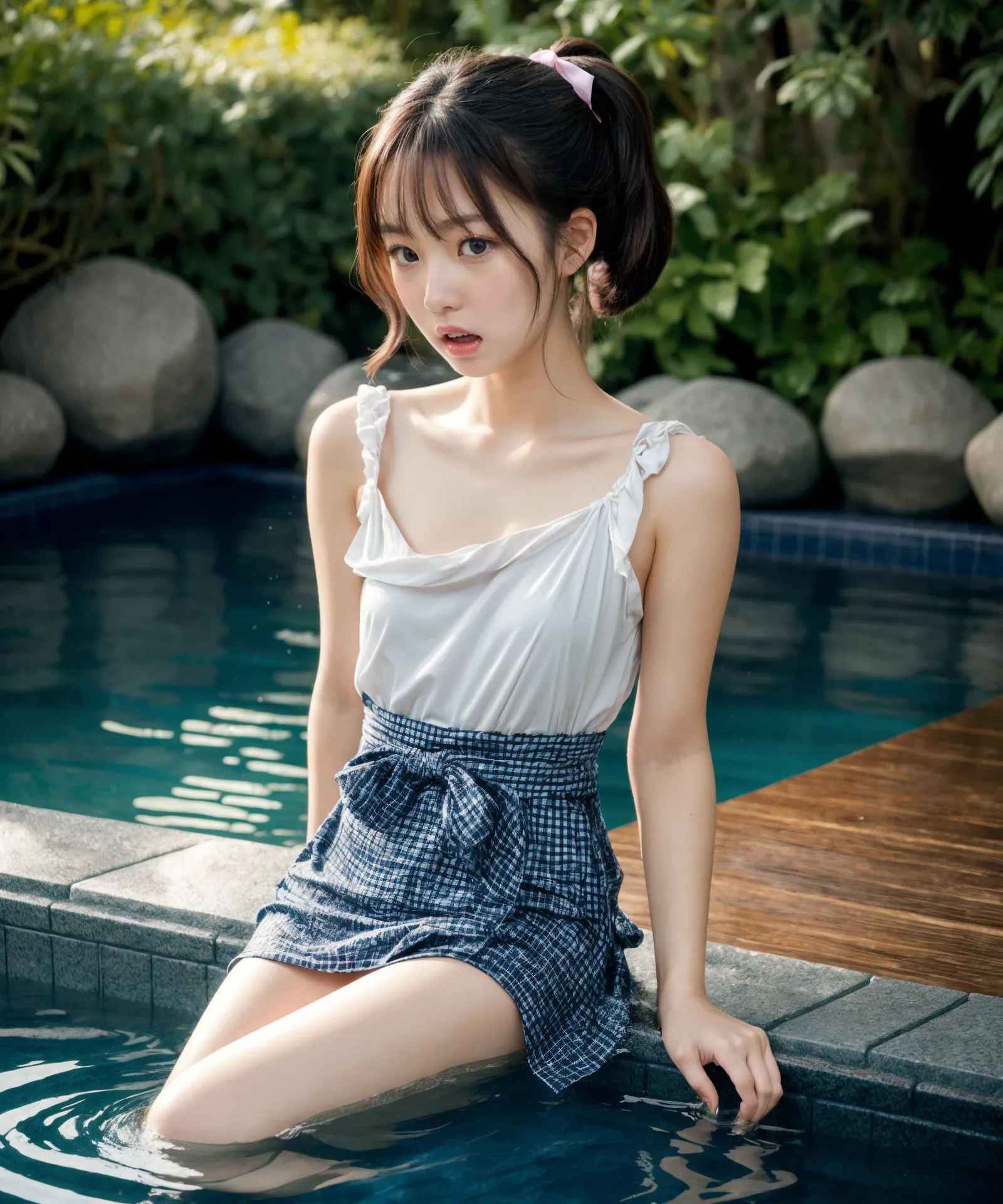 童顔貧乳美少女たちが色んなお風呂でエッチなグラビア撮影しちゃうAI画像431枚！(2ページ目)の18枚目の画像です。