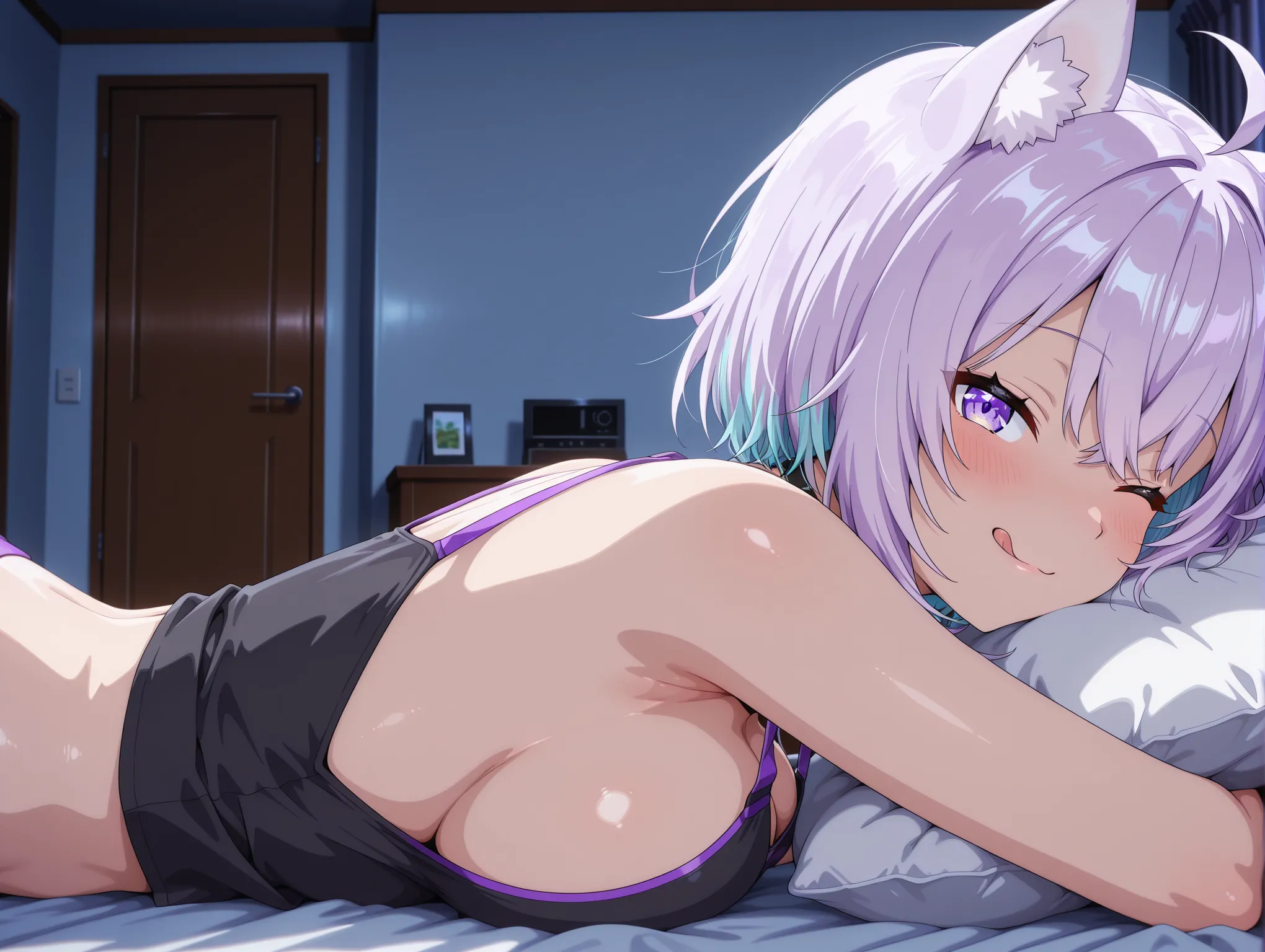 セクシーで可愛い「猫又おかゆ」のエロ画像_part5の10枚目の画像です。